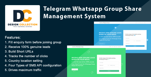 Telegram WhatsApp Group Share Management System icon