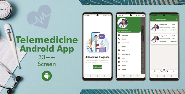 Telemedicine Doctor App - Booking Appointment with Doctors | Consultation | Android App icon