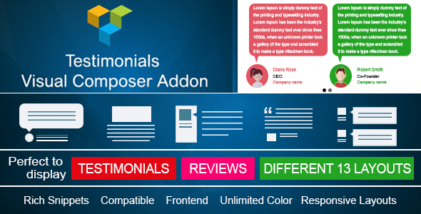 Testimonials Showcase for Visual Composer add on icon