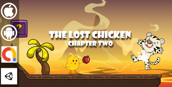 The Lost Chicken Chapter Two - Unity Platformer Game With Admob For Android and iOS icon