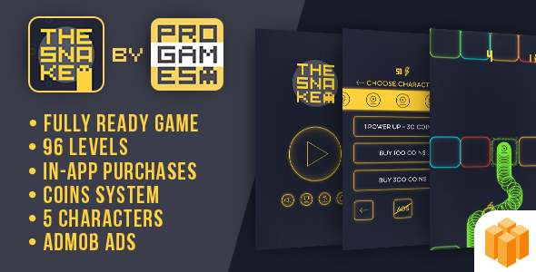 The Snake - BUILDBOX - IOS - easy to reskine + AdMob icon