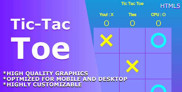 Tic Tac Toe Classic - HTML5 Game. icon
