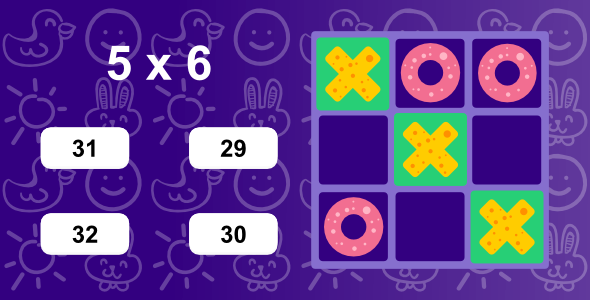 Tic Tac Toe Math | Html5 Game | Construct 2/3 icon