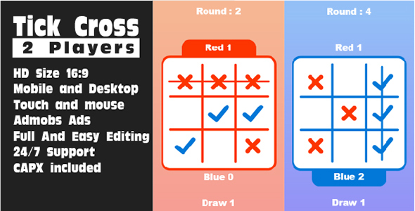 Tick Cross 2 Players icon