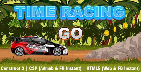 Time Racing Car Game (Construct 3 | C3P | HTML5) Admob Ready icon