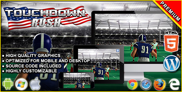 Touchdown Rush - HTML5 Sport Game icon