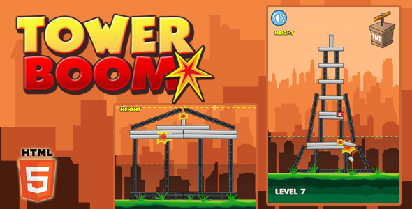 Tower Boom - HTML5 Puzzle Game (Phaser 3) icon