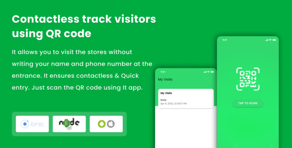 Track visitors using QR code icon