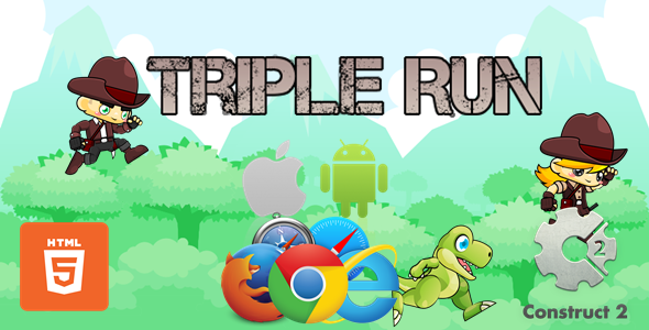 Triple Run - HTML5 Construct 2 Game (.Capx) icon
