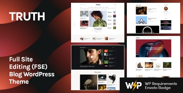 Truth - Full Site Editing (FSE) Blog WordPress Theme icon