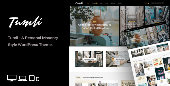 Tumli - A Personal Masonry Style WordPress Theme icon