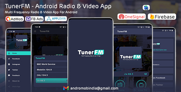 TunerFM - Android Radio & Live TV App (Multi Frequency) icon