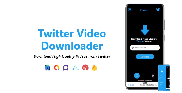 Twitter Video Downloader | ADMOB, FAN, APPLOVIN, FIREBASE, ONESIGNAL icon