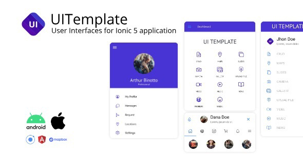 UITemplate | Template Apps for Ionic 5 & Material Design