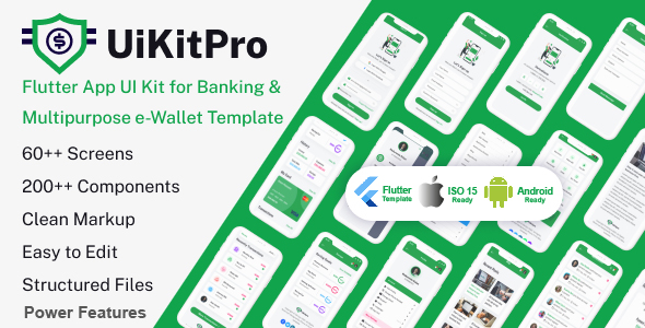 UikitPro Flutter App - Multipurpose e-Wallet & Banking Mobile Template icon