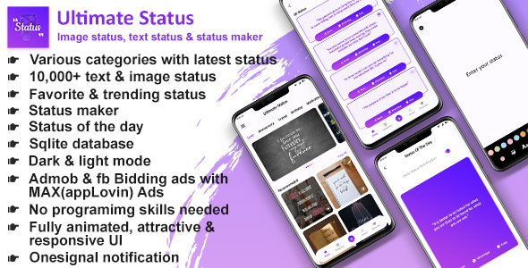 Ultimate Status(Admob and Applovin(MAX) ads) icon