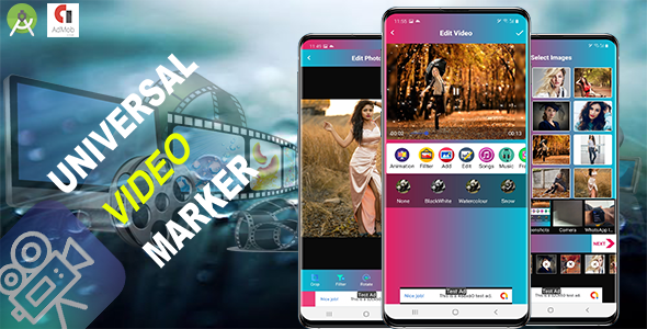Universal Video Maker (Android 13 supported and SDK 31) icon
