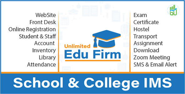 Unlimited Edu Firm School & College Information Management System icon
