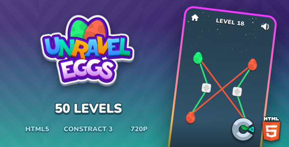 Unravel Eggs - 50 Levels - Construct 3 - c3p icon