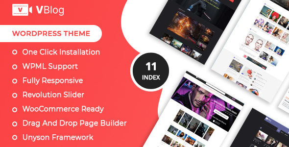 V-Blog – Magazine Podcast & Video Blog WordPress Theme icon