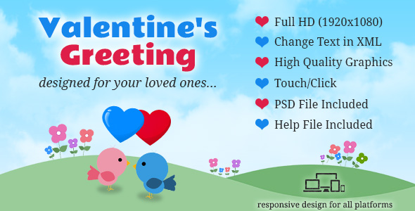 Valentine's Day Animated Greeting Card - with Music icon