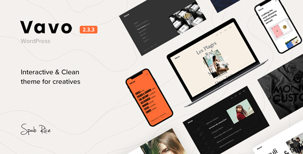 Vavo - An Interactive & Clean Theme for Creatives icon