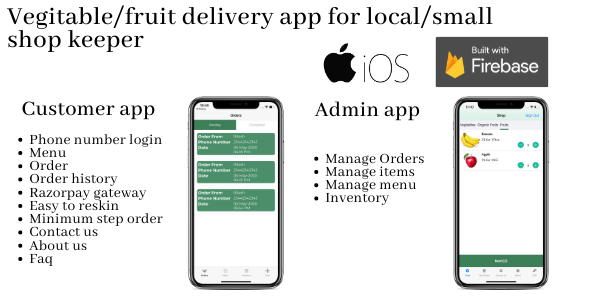 Vegitable/Fruit delivery app for small and local shopkeeper icon