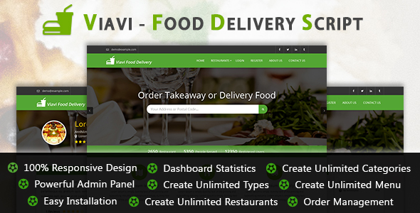 Viavi - Food Delivery Script icon