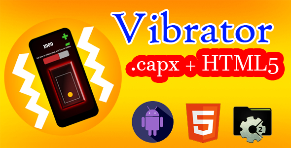 Vibrator app with admob ad monitized (construct 2 .capx) icon