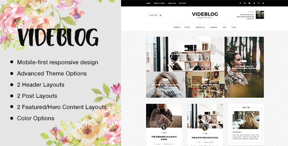 Videblog: A Responsive WordPress Blog Theme icon