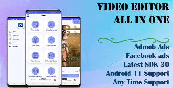 Video All in one Editor-Join, Cut Clone (Supported Android 13 and SDK 31) icon