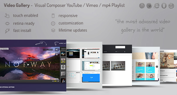 Video Player with Playlist - WPBakery Page Builder AddOn /w WooCommerce and Ads icon