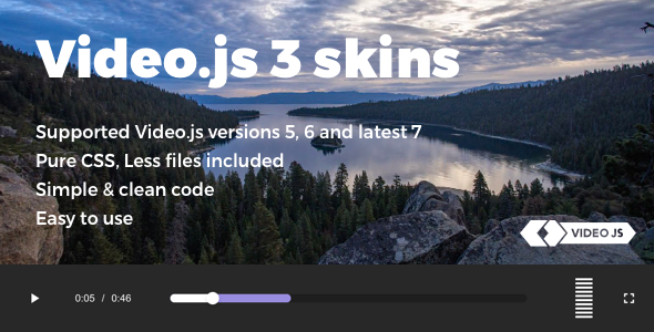 Video.js Unique 3 Skins Pack icon