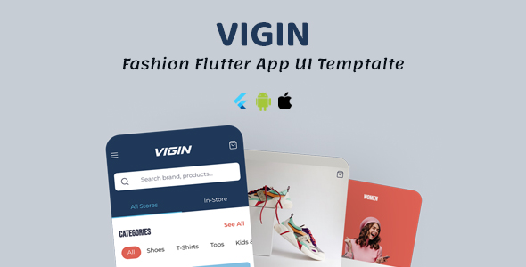 Vigin - Fashion Flutter App UI Template icon