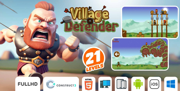 Village Defender - HTML5 Game (Construct3) icon