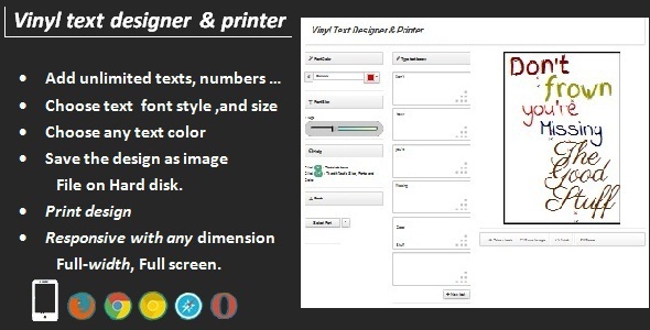 Vinyl Text Designer & Printer icon