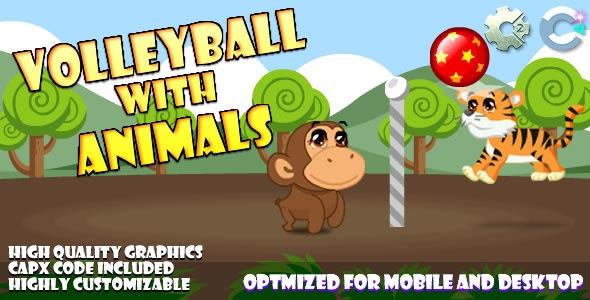 Volley Ball With Animals (C2,C3,HTML5 icon
