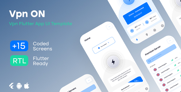 Vpn On - VPN Flutter App Ui Template icon