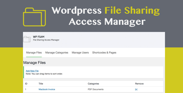 WP FSAM - File Sharing Access Manager icon