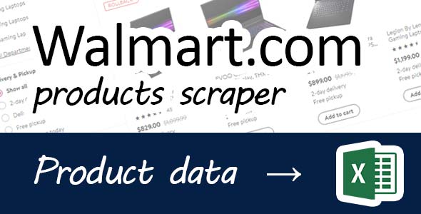 Walmart goods scraper icon