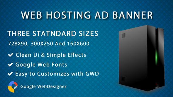 Web Hosting ad banner icon