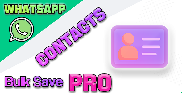 Whatsapp Contacts Bulk Save 1.0.1 icon