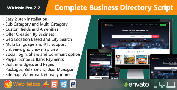 Whizbiz Pro - Complete Business Directory Script icon