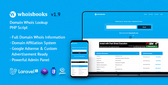 WhoisBooks | Domain Whois Lookup PHP Script icon