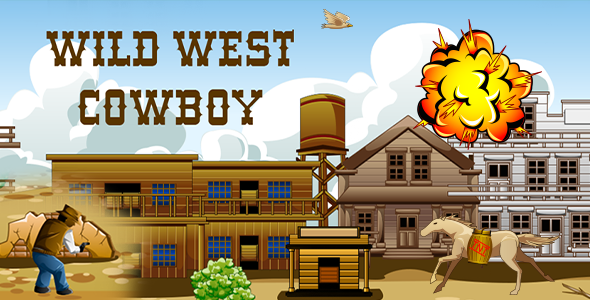 Wild West Cowboy Construct 3 HTML5 Game icon