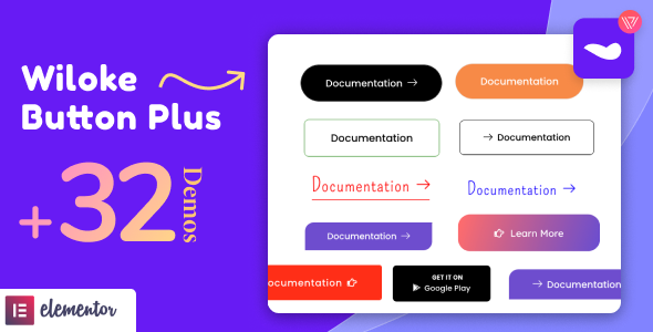 Wiloke Button Plus for Elementor icon