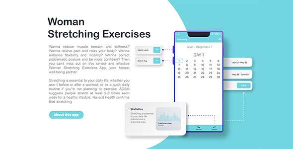 Woman Stretching Exercises | Android App icon