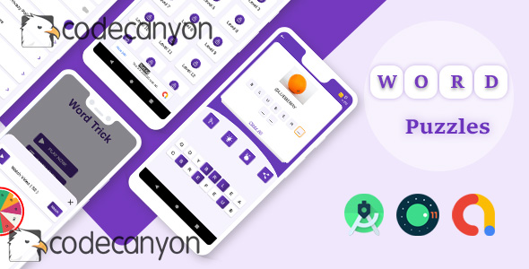 Word Puzzles - Word Trick games with admob ready to publish icon