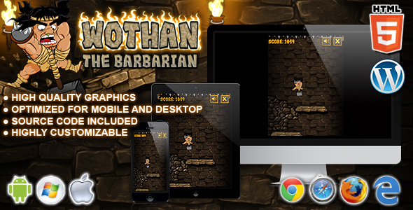 Wothan The Barbarian - HTML5 Arcade Game icon