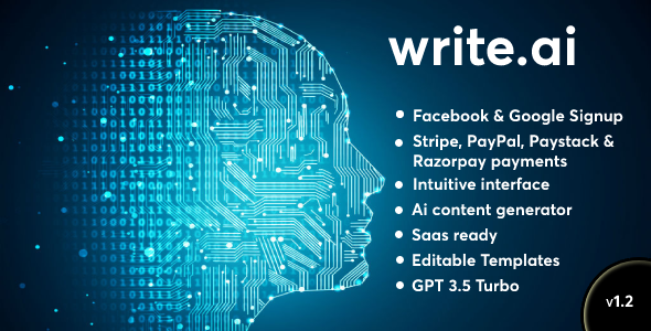 Write.ai - AI Content Generation Tool (SAAS) icon